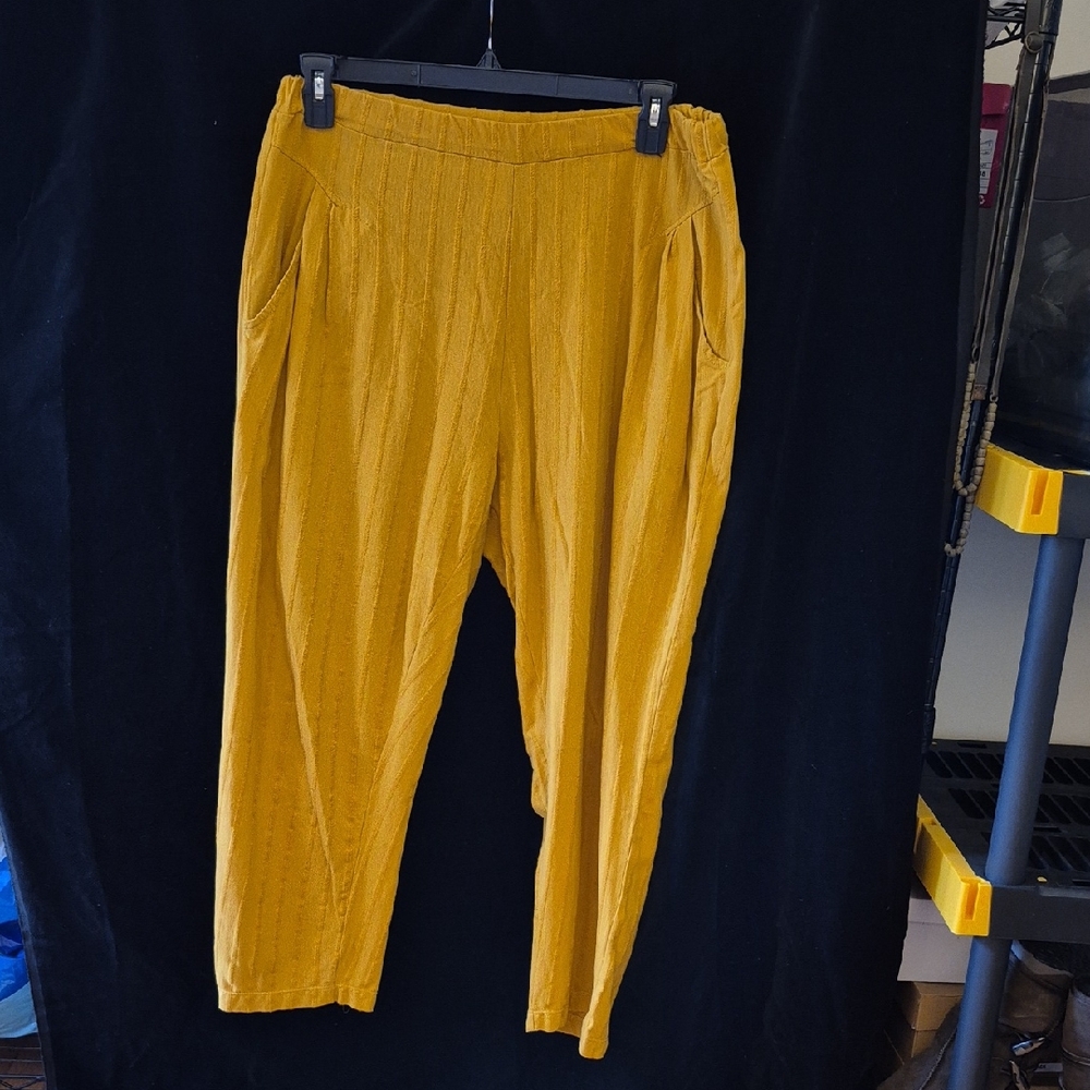 Flutter Made with Love Mustard Yellow Pants - XL